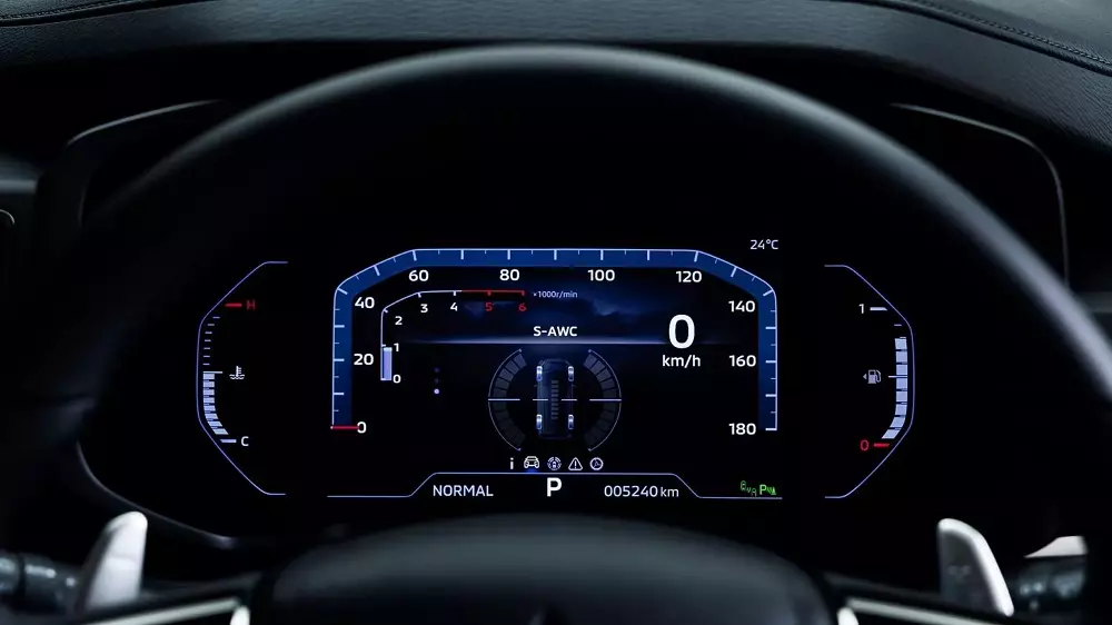 Bảng đồng hồ 8 inch mới của Mitsubishi Delica D:5 2026