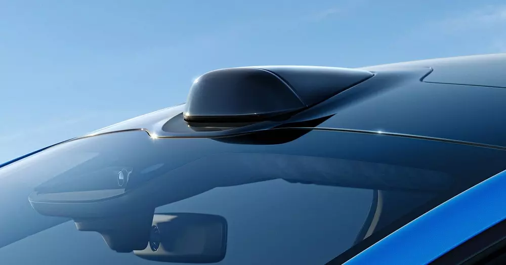 Cảm biến LiDAR nằm trên đỉnh kính lái của Xiaomi SU7 2026 Cảm biến LiDAR nằm trên đỉnh kính lái của Xiaomi SU7 2026