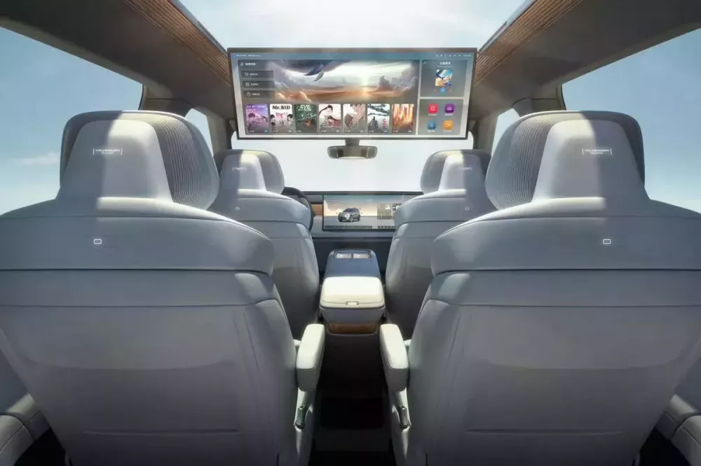 Màn hình treo trần của Volkswagen ID. Era Concept