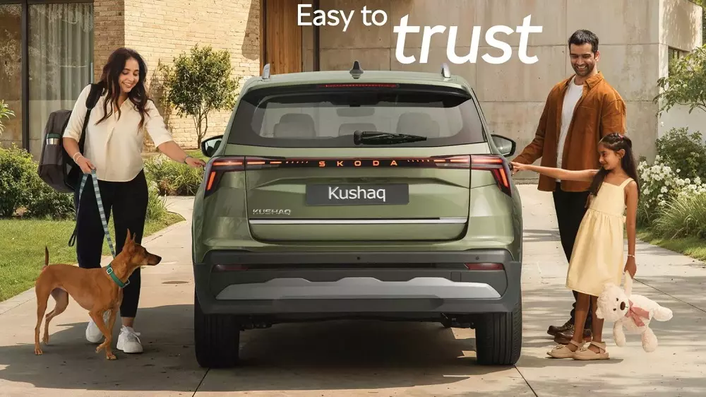 Thiết kế phía sau của Skoda Kushaq 2026 Thiết kế phía sau của Skoda Kushaq 2026