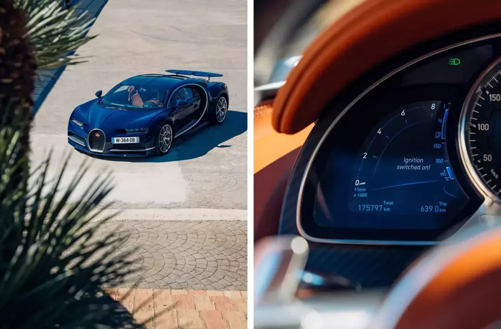 Số ODO của chiếc siêu xe Bugatti Chiron này đã được một nhiếp ảnh gia chứng thực