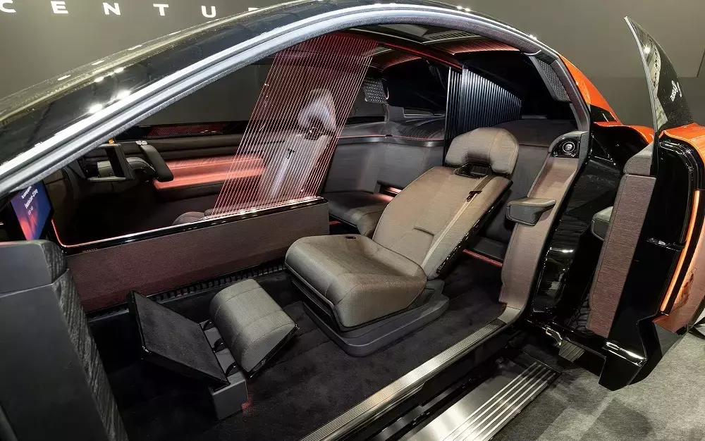 Nội thất 2 chỗ ngồi của Toyota Century Coupe bản concept