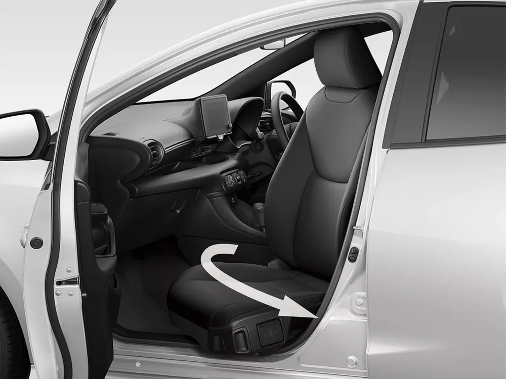 Ghế phụ xoay tùy chọn của Toyota Yaris 2026 