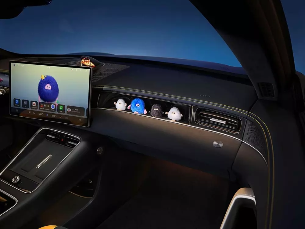 Khu vực để các vật dụng trang trí nhỏ trên mặt táp-lô của SAIC Z7