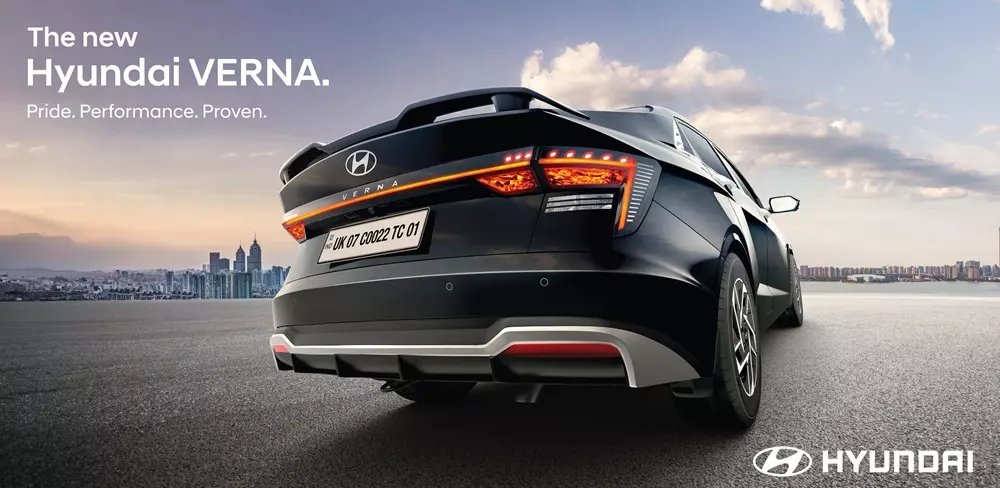 Phía sau Hyundai Accent 2026 có thêm cản sau mới