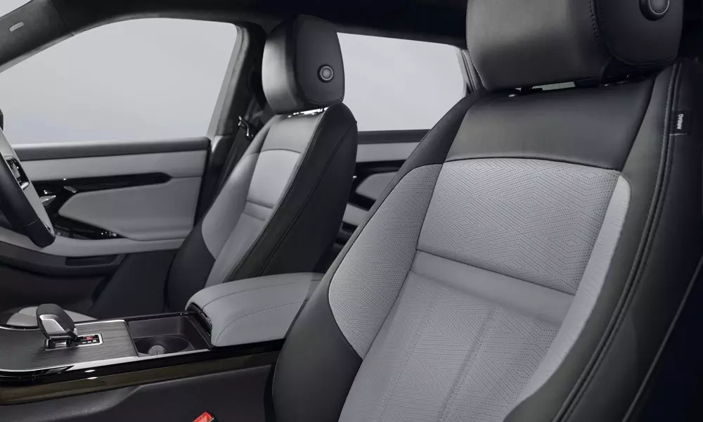 Chủ xe Range Rover Evoque 2026 có thể cá nhân hóa bằng các chất liệu nội thất khác, ngoài da.