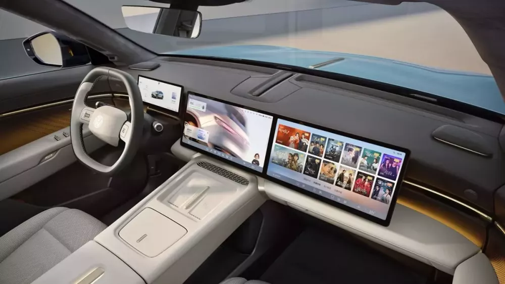 SUV cỡ lớn Volkswagen ID.Unyx 08 lộ nội thất ngập tràn màn hình và ghế bọc da Nappa