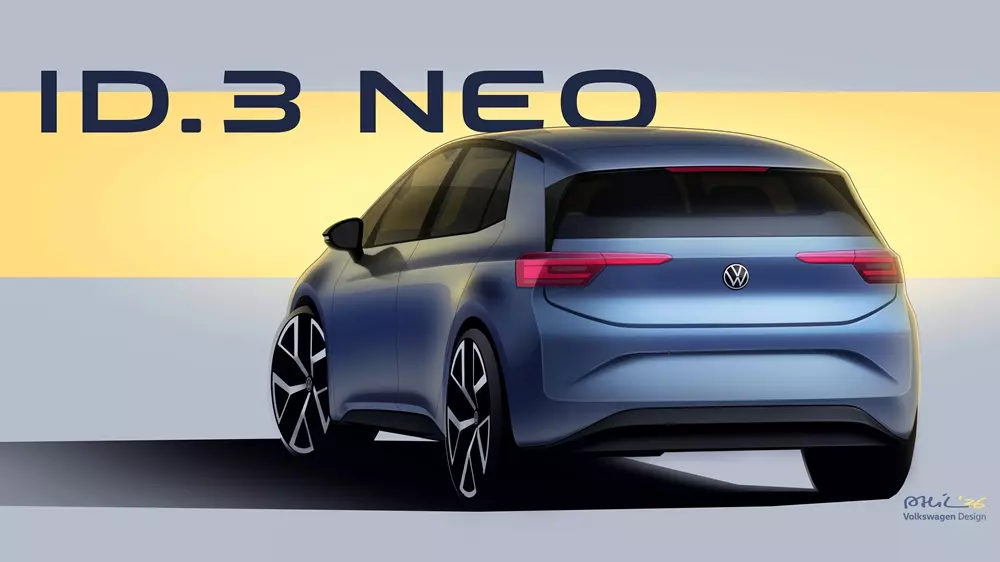 Volkswagen ID.3 Neo nhìn từ phía sau