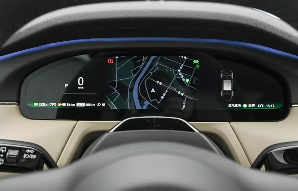 Bảng đồng hồ kỹ thuật số của Zeekr 8X