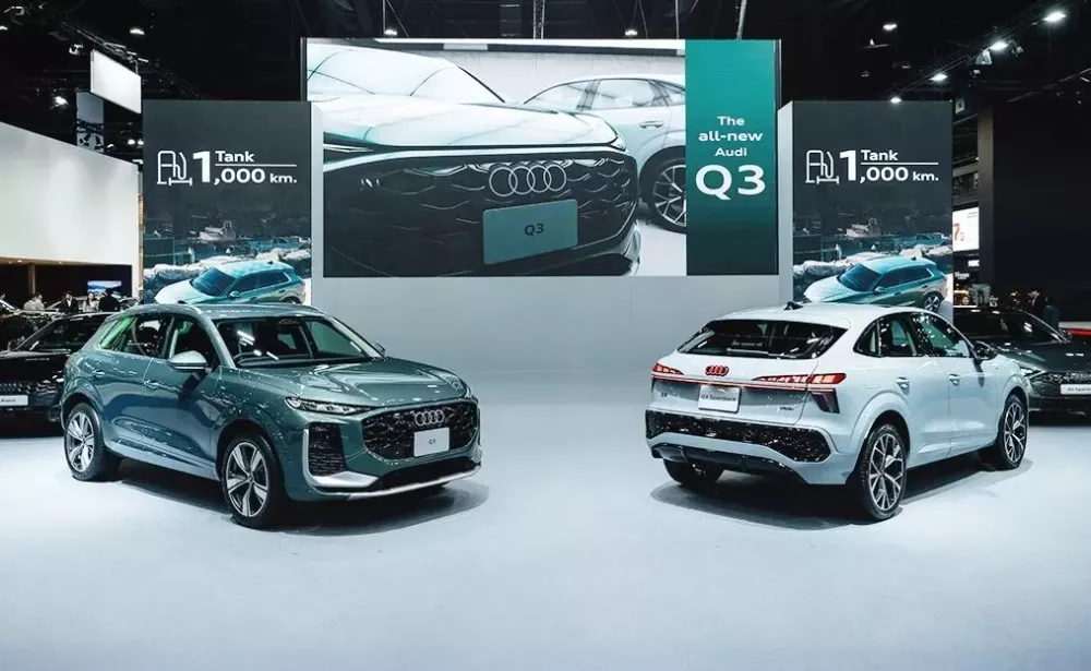 Audi Q3 bản SUV (bên trái) và Sportback