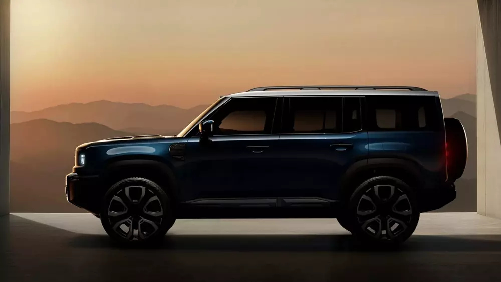 Khu vực sườn xe của Zhanjian 700 cũng gợi liên tưởng đến Land Rover Defender Khu vực sườn xe của Zhanjian 700 cũng gợi liên tưởng đến Land Rover Defender