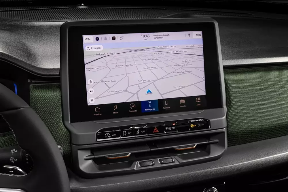 Jeep Renegade 2026 có màn hình cảm ứng trung tâm 10,1 inch mới