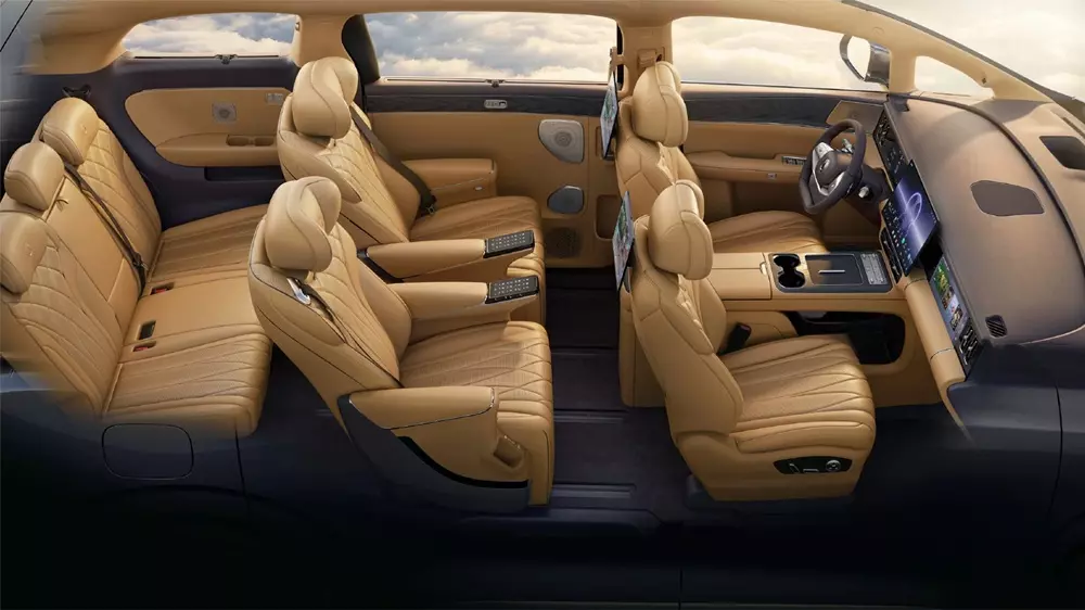 Denza D9 2026 sở hữu nội thất 7 chỗ Denza D9 2026 sở hữu nội thất 7 chỗ