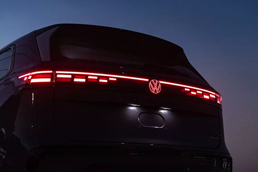 Đèn hậu của Volkswagen Teramont Pro 2026 có hiệu ứng 3D Đèn hậu của Volkswagen Teramont Pro 2026 có hiệu ứng 3D