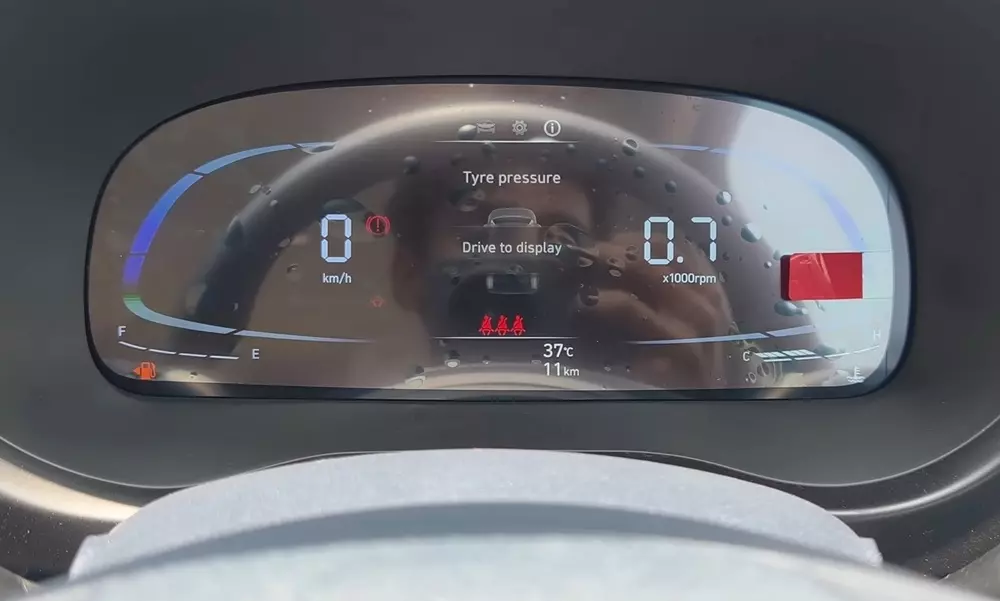 Bảng đồng hồ kỹ thuật số của Hyundai Exter 2026 Bảng đồng hồ kỹ thuật số của Hyundai Exter 2026