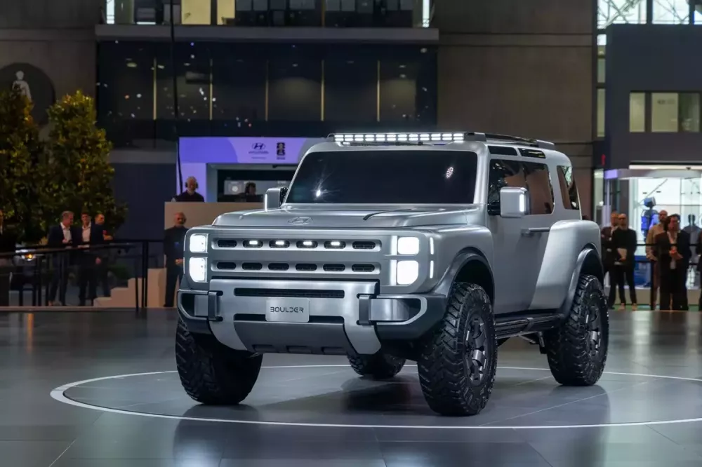 Hyundai Boulder sở hữu thiết kế táo bạo và mạnh mẽ