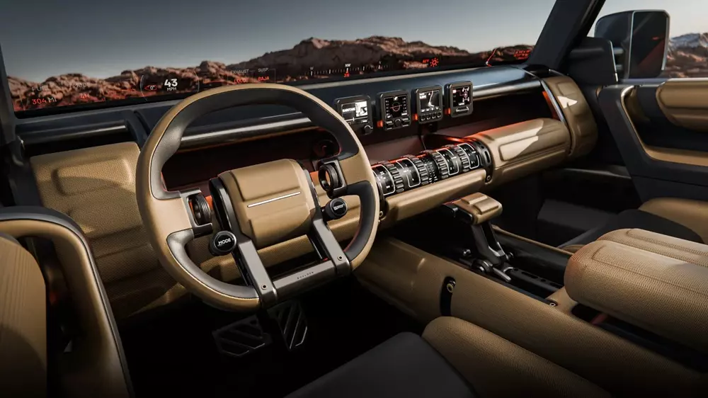 Nội thất vừa sang vừa thực dụng của Hyundai Boulder 