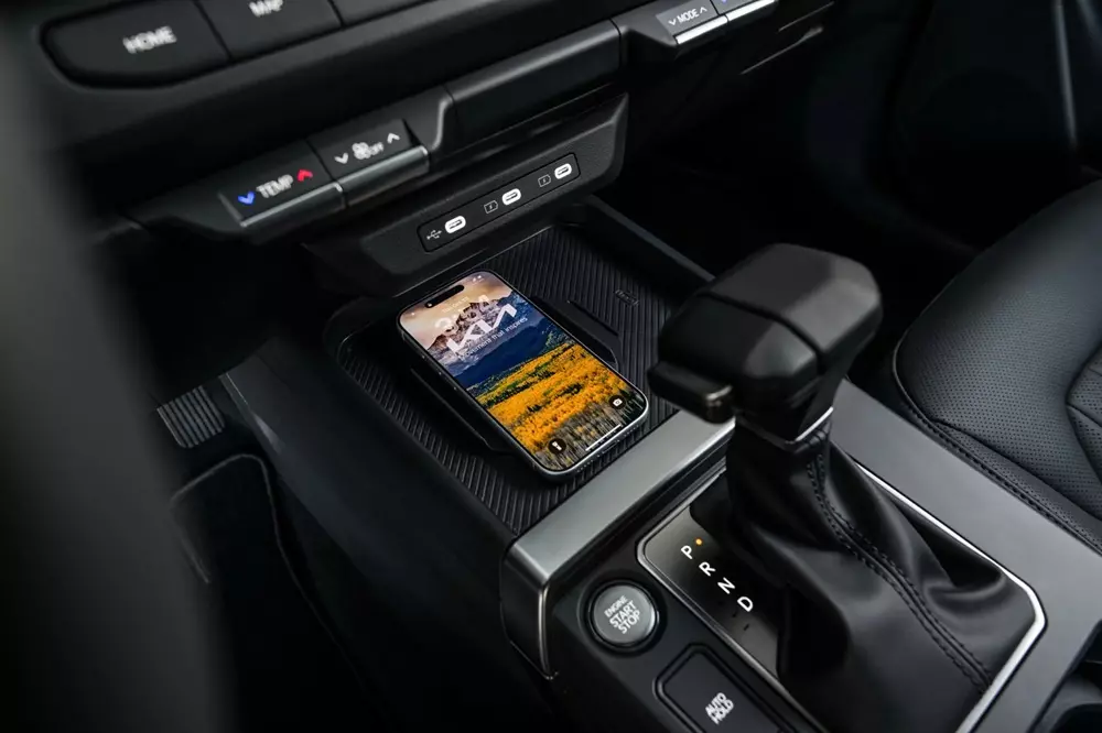 Sạc không dây của Kia Seltos 2026 