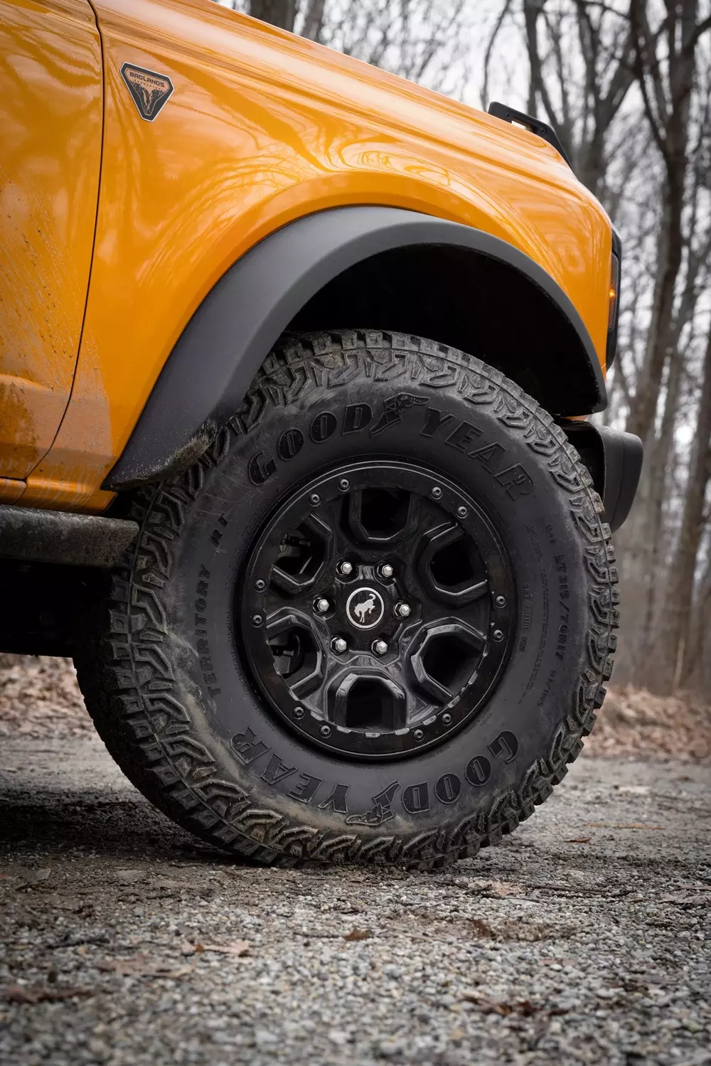 Mâm 17 inch sơn đen của Ford Bronco 2026 Mâm 17 inch sơn đen của Ford Bronco 2026