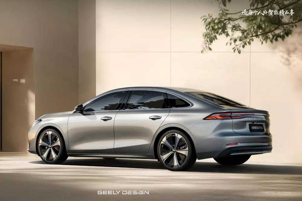 Geely Galaxy A7 EV nhìn từ phía sau