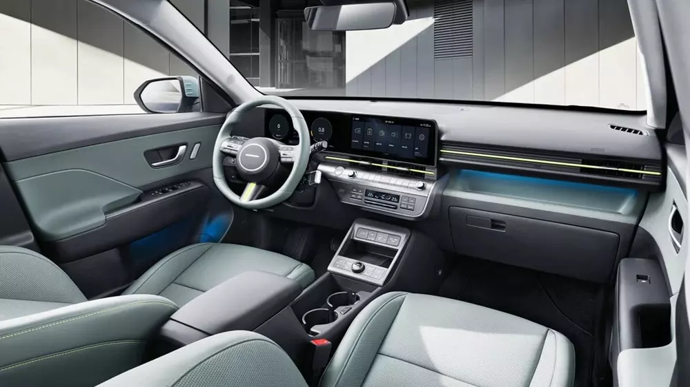 Nội thất của Hyundai Kona 2027 bản H-Pick