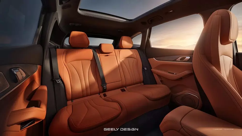 Hàng ghế thứ hai của Geely Galaxy M7