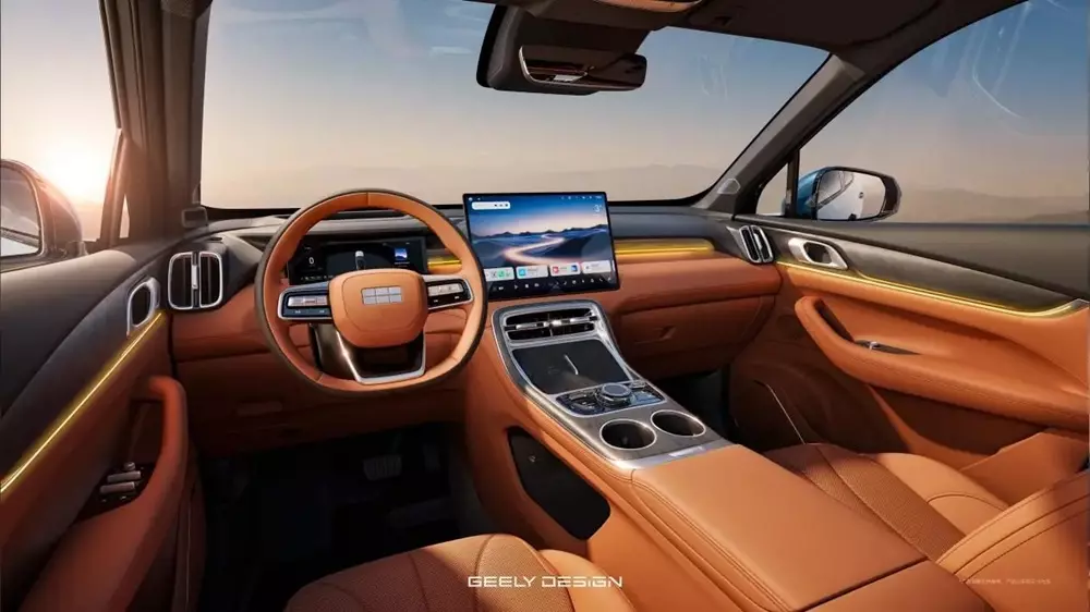 Khoang lái của Geely Galaxy M7