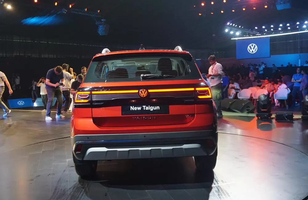 Thiết kế phía sau của Volkswagen Taigun 2026 Thiết kế phía sau của Volkswagen Taigun 2026