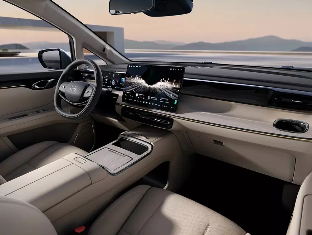 Khoang lái tạo cảm giác cao cấp của GAC E8 2026