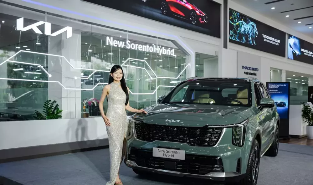 Kia Sorento Hybrid đời mới nhất được trưng bày tại Việt Nam