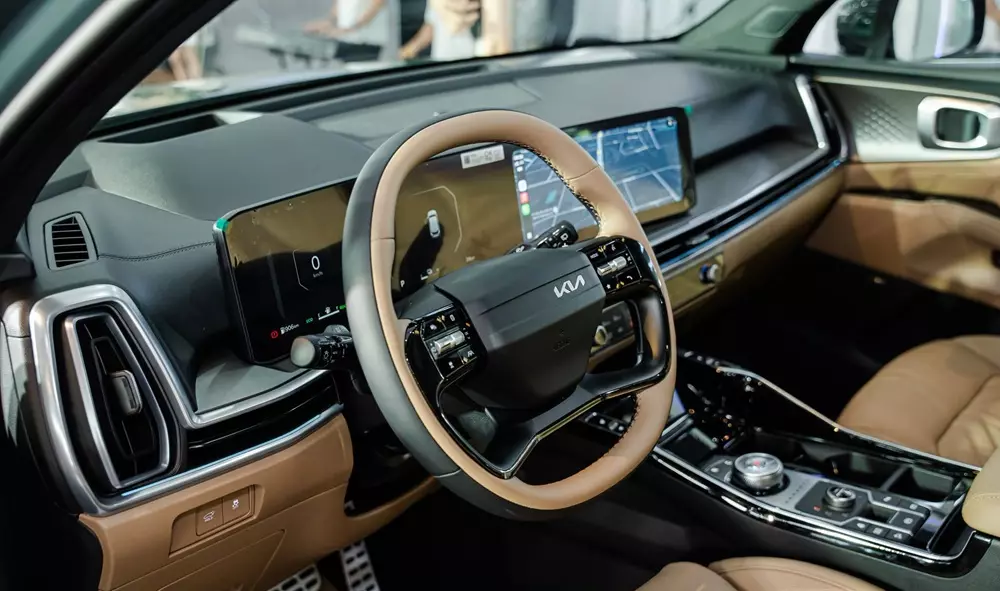 Không gian nội thất của Kia Sorento Hybrid 2026