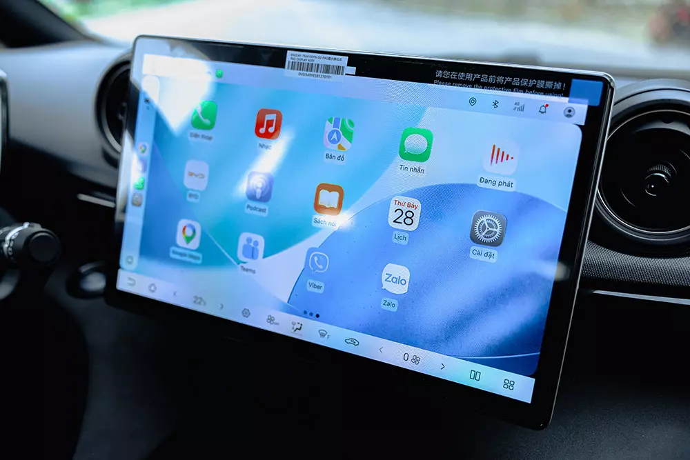 BYD Dolphin 2026 vẫn dùng màn hình cảm ứng trung tâm 12,8 inch