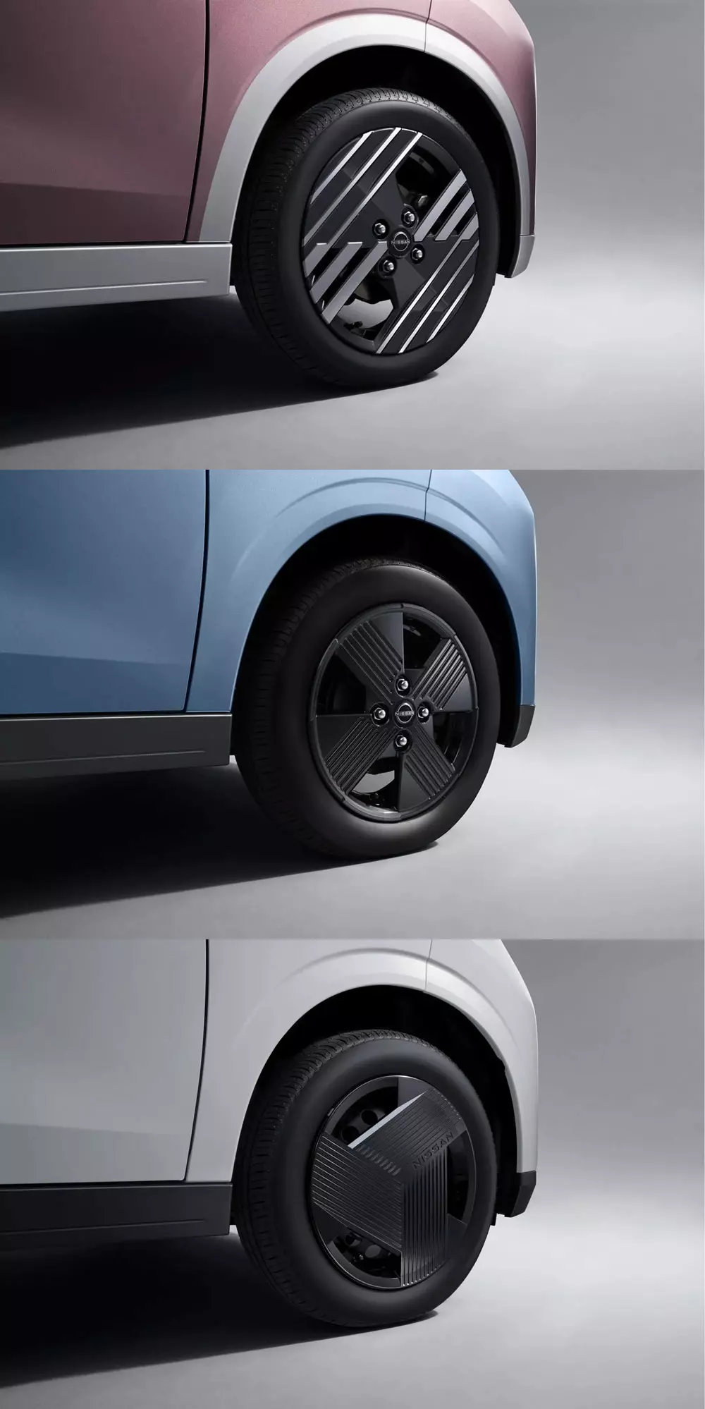 Nissan Sakura 2026 dùng mâm thép với nhiều kiểu ốp mâm khác nhau