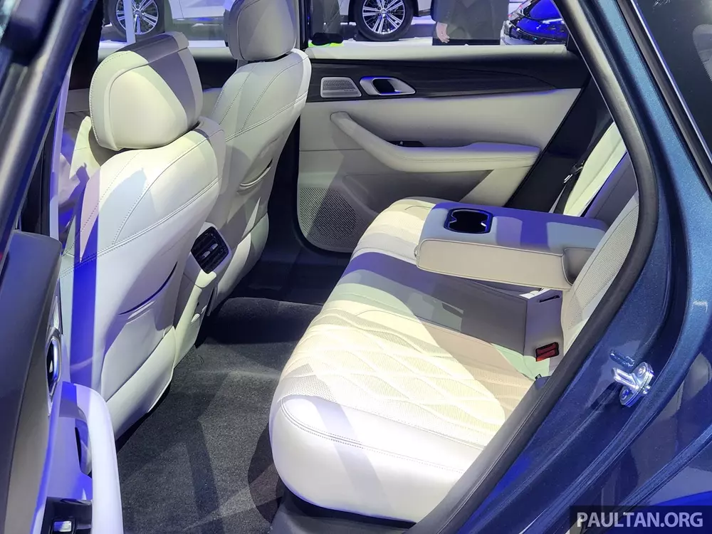Hàng ghế sau của Geely Galaxy A7 2026 khá rộng rãi