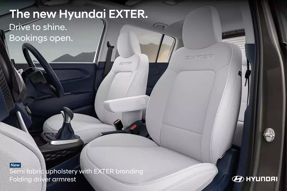 Hàng ghế trước của Hyundai Exter 