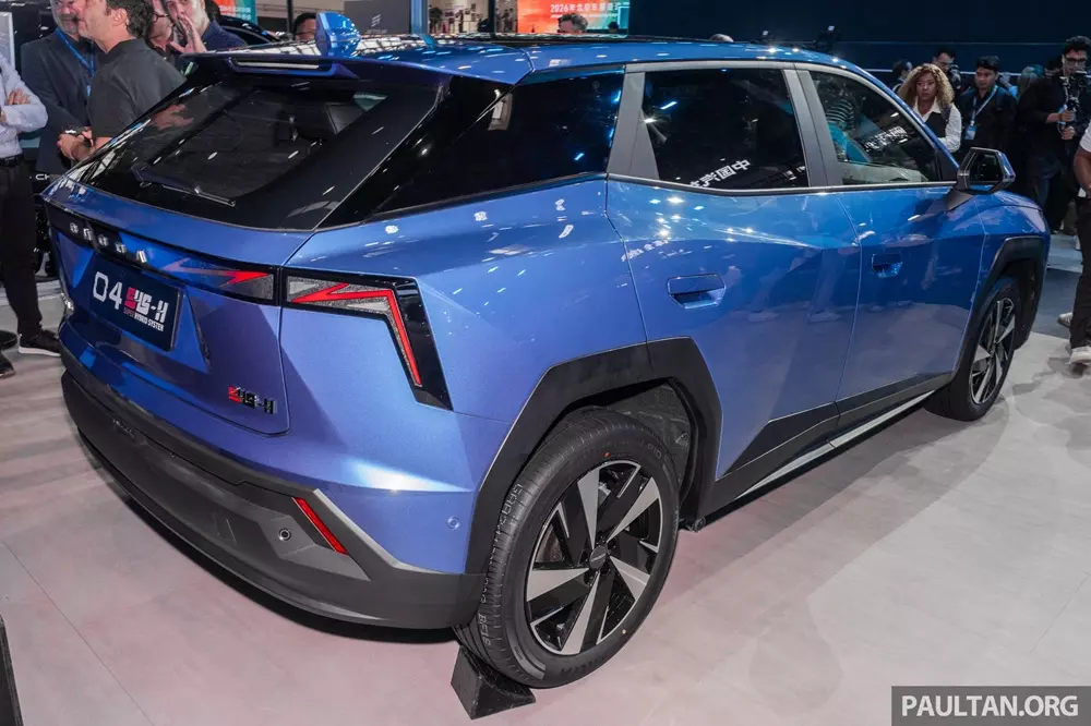 Cận cảnh khu vực phía sau của Omoda O4.