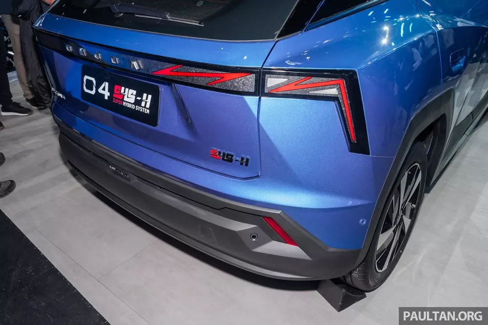 Đèn hậu của Omoda O4 có đồ họa khá ấn tượng