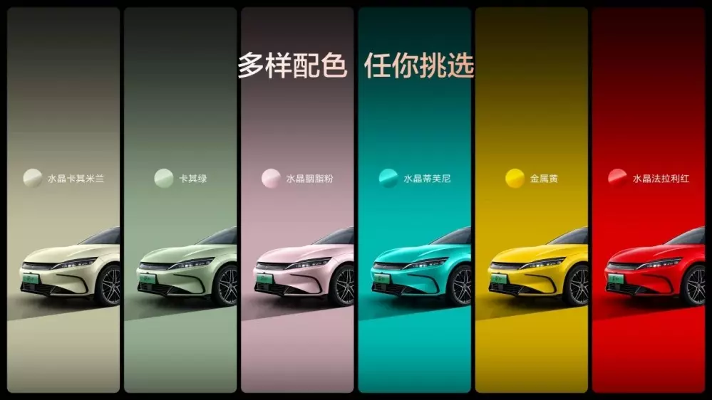 Các lựa chọn màu sắc của BYD Han EV Flash Charge Edition 