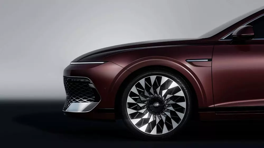 Bộ mâm hợp kim đa chấu mới của Hyundai Grandeur 2027 