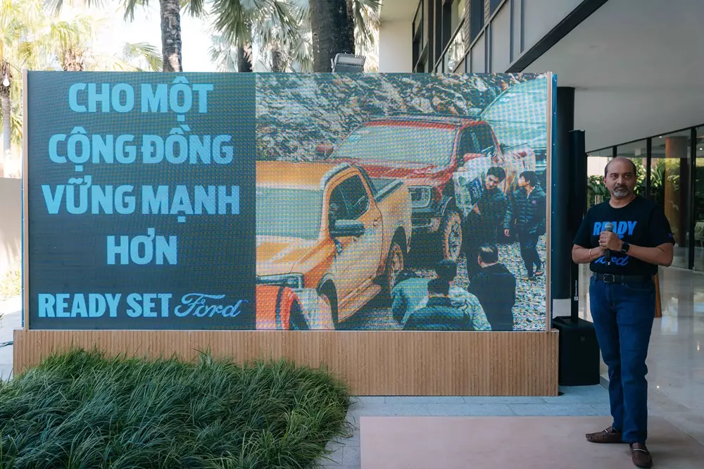 Ông Ruchik Shah, Tổng Giám Đốc Ford Việt Nam, chia sẻ về triết lý thương hiệu Ready Set Ford mới