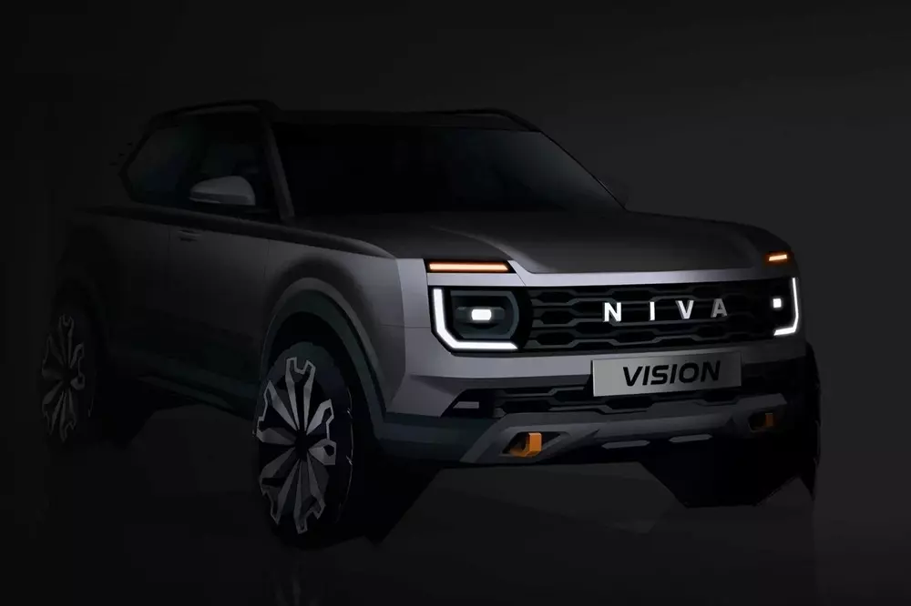Bản phác thảo thiết kế của Lada Niva được hãng công bố vào năm 2021