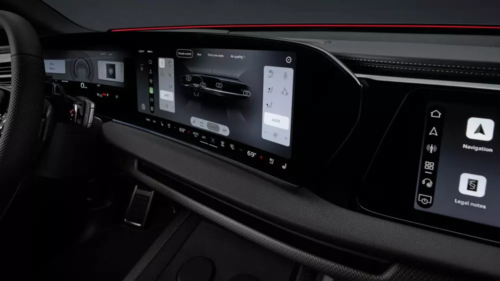 Mặt táp-lô của Audi Q9 2027 ngập tràn màn hình