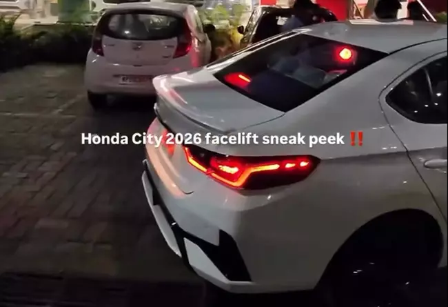 Thiết kế của cụm đèn hậu trên Honda City 2026 không thay đổi