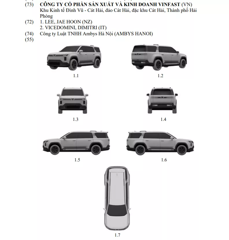 Thiết kế thứ nhất của mẫu SUV mới
