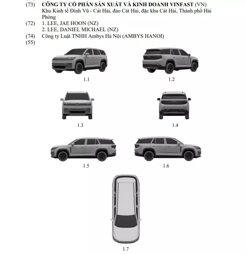 Thiết kế thứ hai của mẫu SUV mới.