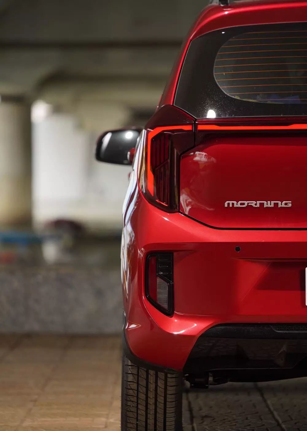 Kia Morning 2026 dùng đèn hậu mới