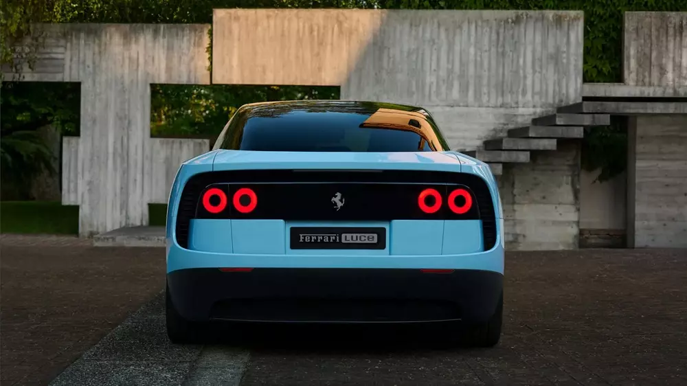 Ferrari Luce sở hữu 4 đèn hậu hình tròn