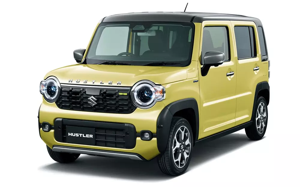 Suzuki Hustler 2026 màu vàng - nóc xám