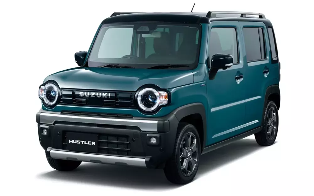 Suzuki Hustler 2026 màu xanh - nóc nâu