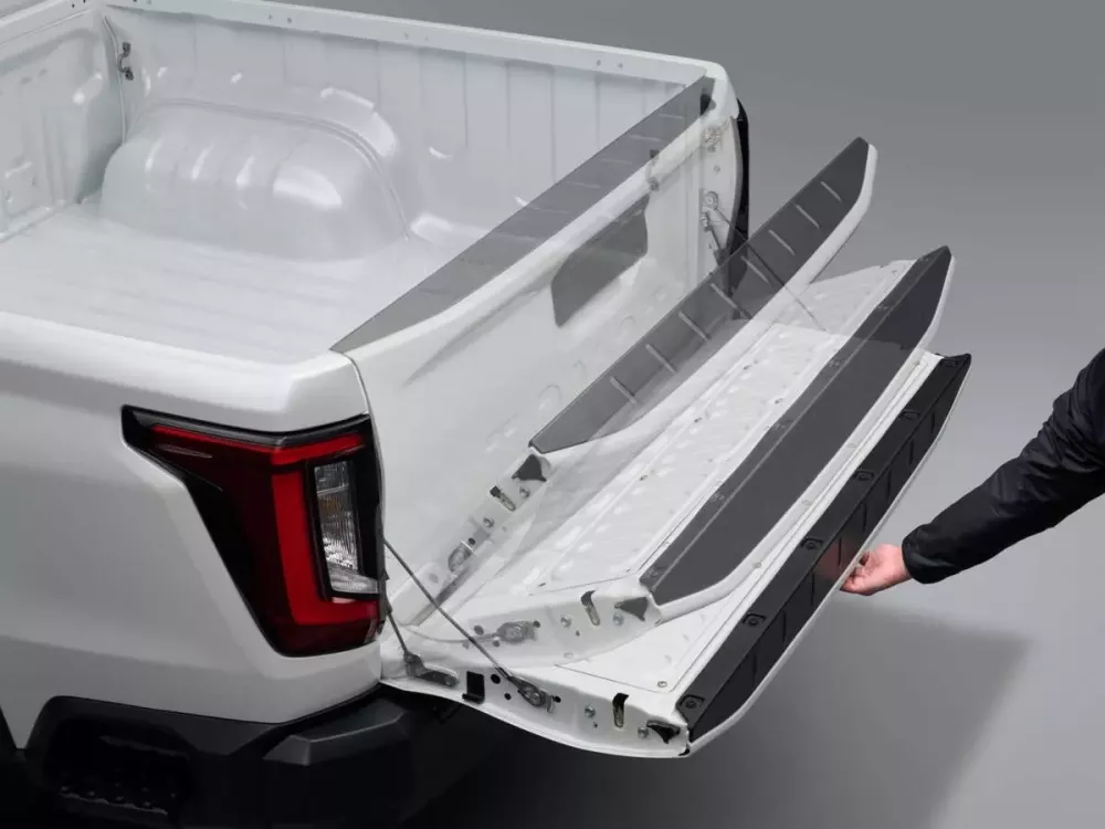 Cửa thùng sau của Toyota Hilux 2026 có tính năng trợ lực đóng/mở Cửa thùng sau của Toyota Hilux 2026 có tính năng trợ lực đóng/mở
